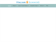 Tablet Screenshot of italiansummers.com